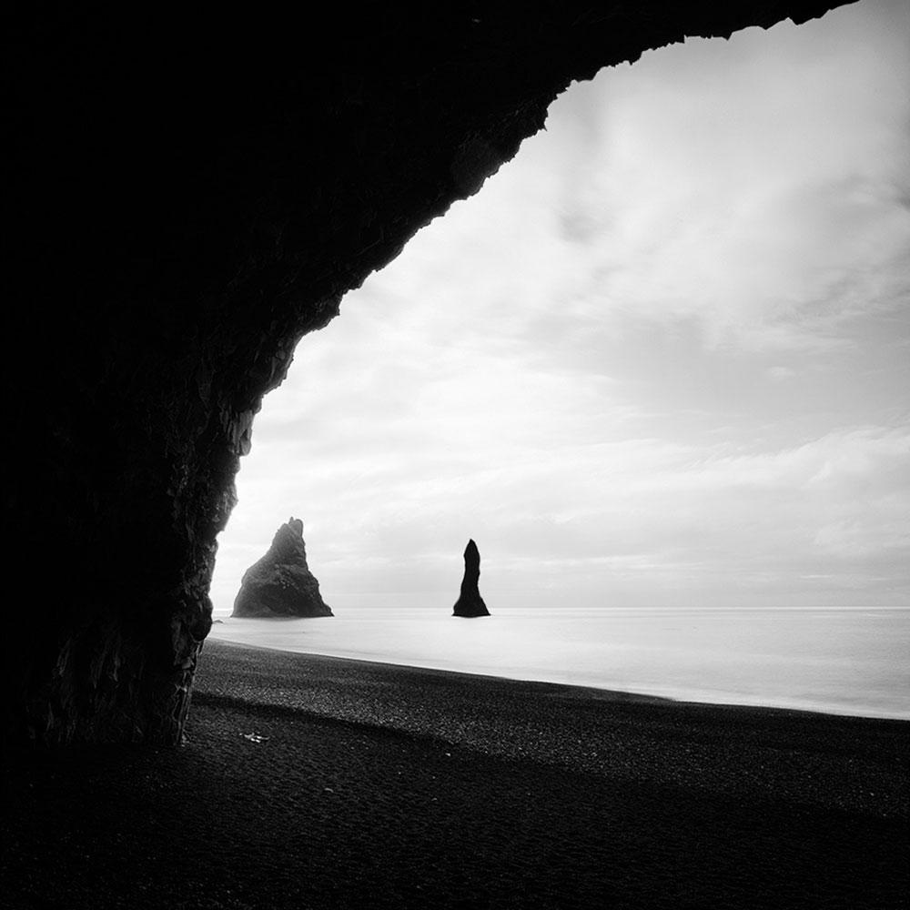 Alexandre Manuel Black and White Photograph - Vik, Iceland