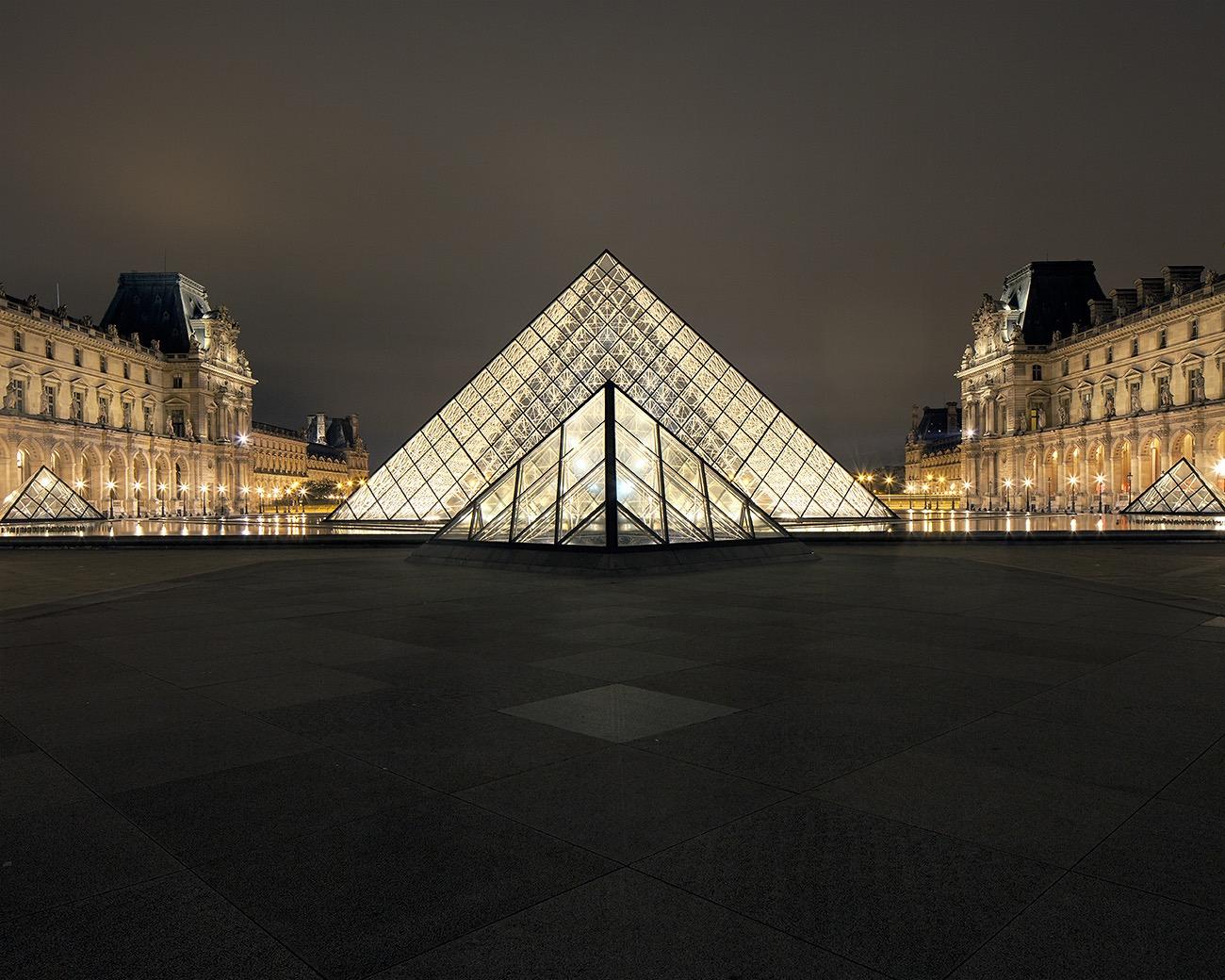 Die Louvre- Pyramide, Studie II, Paris, Frankreich