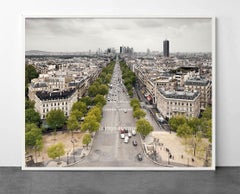 La Defense seen from The Arc de Triomphe, Paris, France