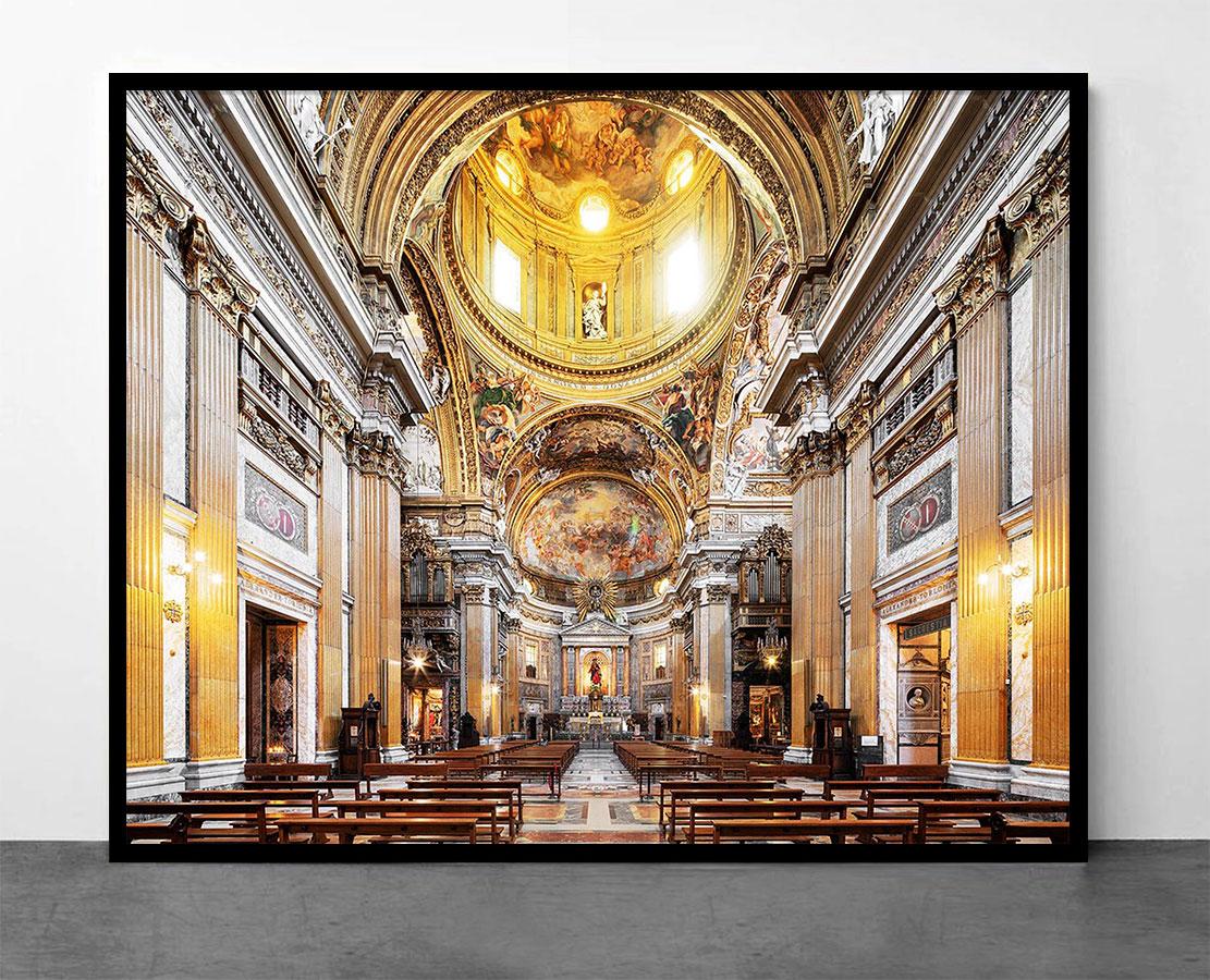 Church of the Gesu, Chiesa del Gesu, Rom, Italien (Kröten von Rom) – Print von Mac Oller