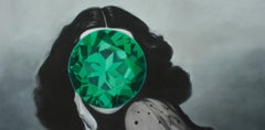 Smeraldo della serie Mirror Stone (Ritratto di Hedy Lamarr)