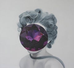 Amethyst from the Mirror Stone series (Portrait Painting - Marilyn Monroe)