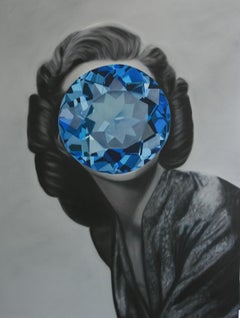 Zircon bleu de la série Miroir Stone