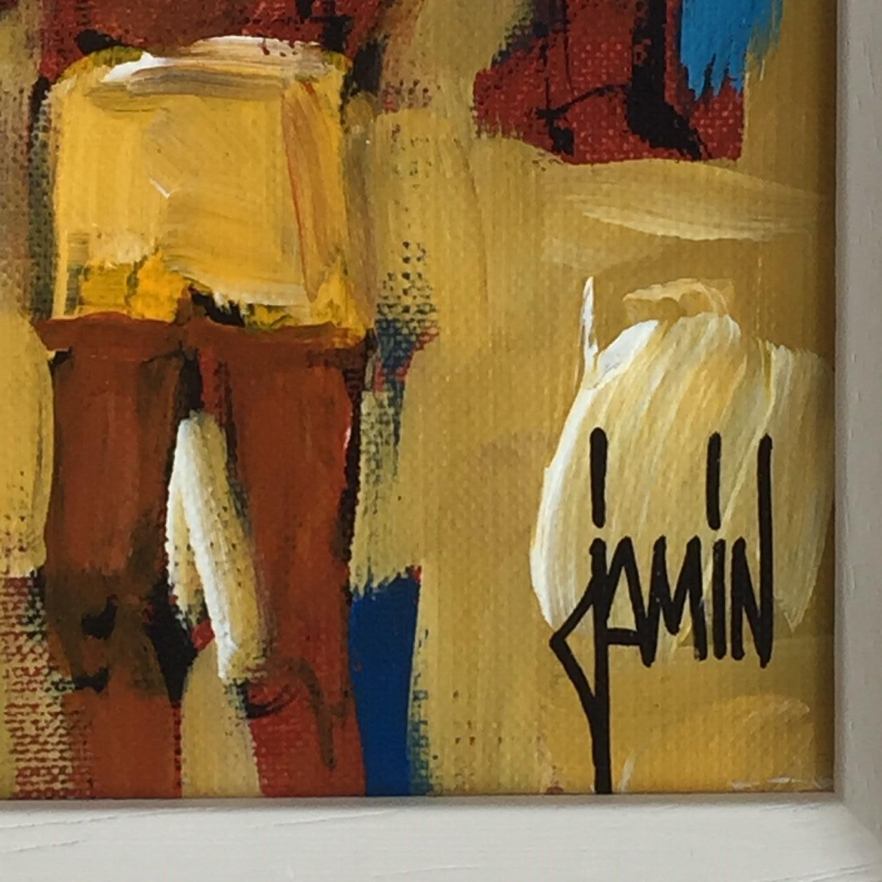 David Jamin, artist, was born 1970 Nimes, South of France; he began drawing as a small child, later studying fine art at Calais. 
His work is based on the study of movement of the human form his technique is filled with an energy and exuberant love