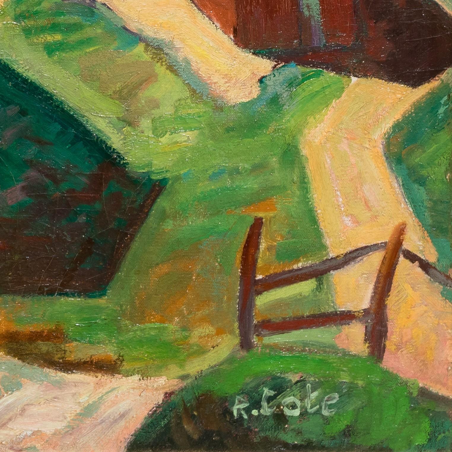 Vintage American Modernist Painting, 1930, 