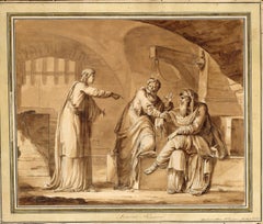 Antique Joseph Interpreting the Prisoners’ Dreams