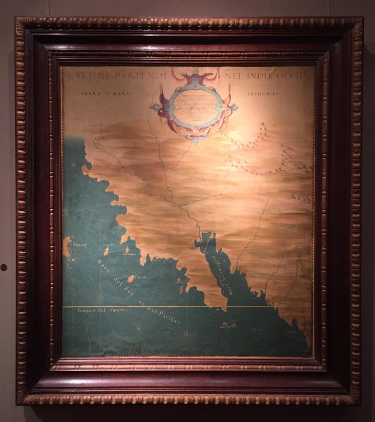 The 1564 Medici Danti map of California, 17th Century