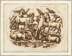 Orpheus and the Animals, A Study after an Ancient Bas-Relief