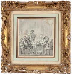 Figures Seated around a Table