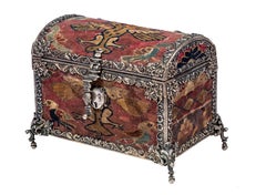 Silver and Transitional Andean Textile Casket