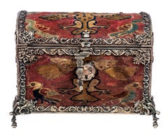 Silver and Transitional Andean Textile Casket