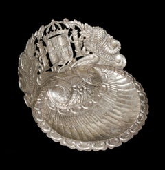 Spanish Colonial Silver Baptismal Dish