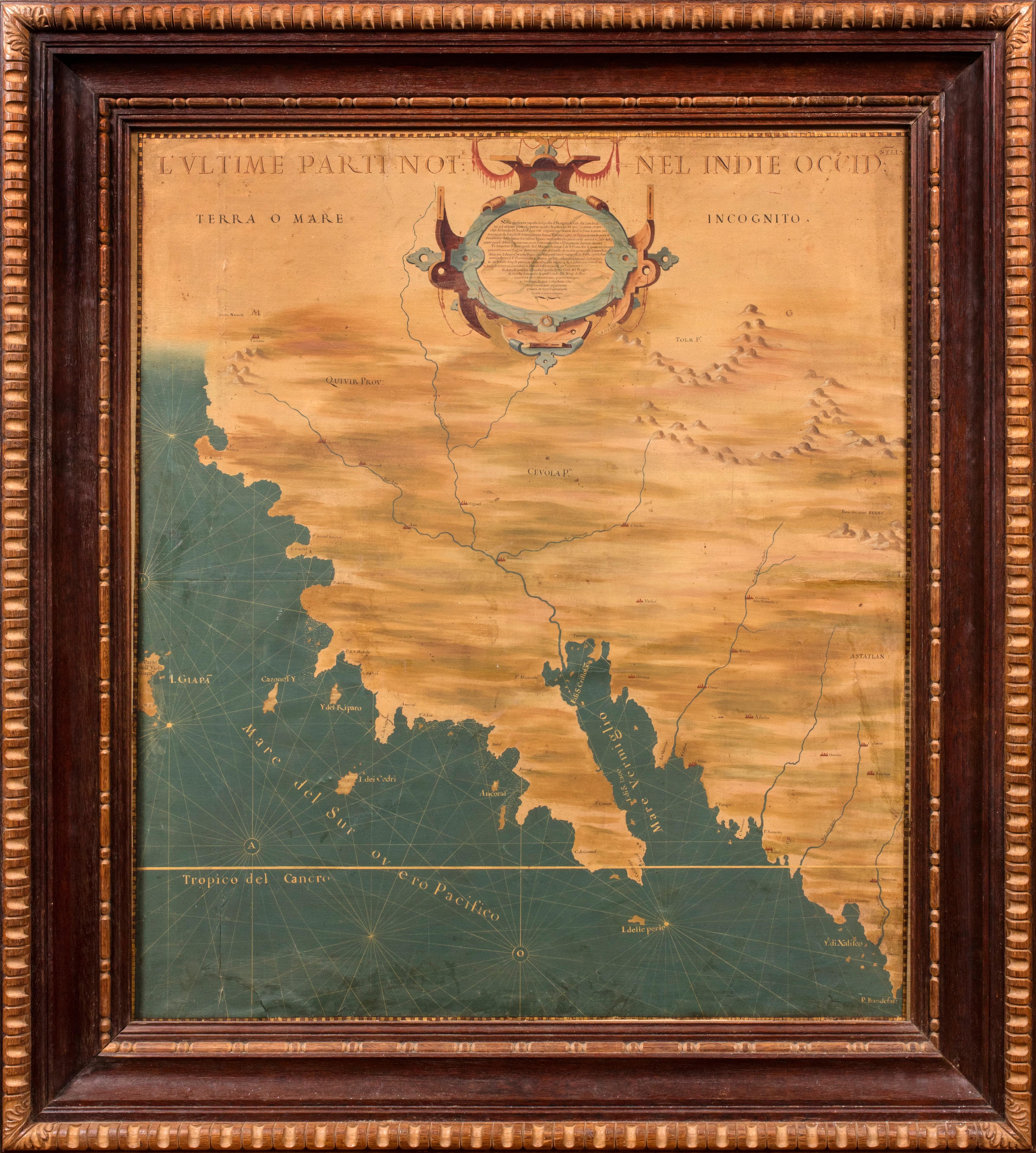 The 1564 Medici Danti Karte von Kalifornien