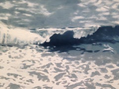 Ocean Beach 1, atmospheric contemporary realism, oil on panel