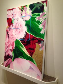 Botanical I, Hollywood Regency, realistic botanical with gold leaf