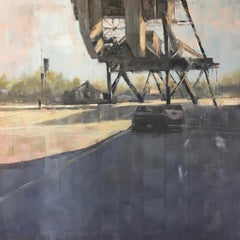 Lefty O
Doul Bridge, Industrial, cityscape of San Francisco, oil on panel