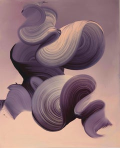 Swirls of Constant Motion. 21st C original abstract painting by Dragica Carlin