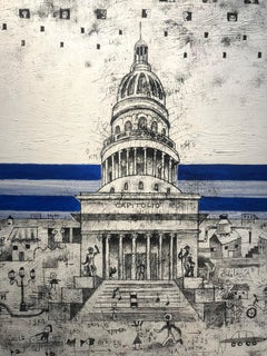 Analogias, Cuban Art, Mixed Media Painting, Luis Rodriguez Noa, 2017