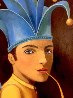 "VIsionary" Anthony Ardavin, Cuban Art, Surrealism, Oil on Wood Panel, 2017