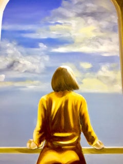 "Balcon de Esperanza" 30" x 40", Oil on Canvas, Cuban Art, Andres Conde, 2018
