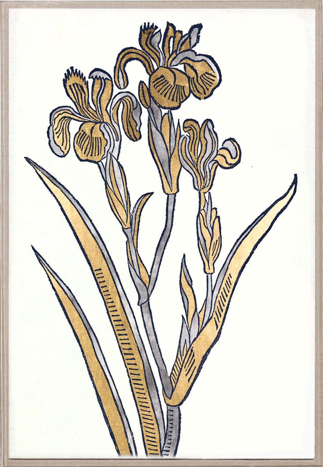 Historical Botanical 1, Gold Leaf, Framed - Art by Unknown