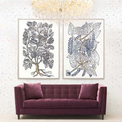 Historical Botanical 2, Gold Leaf, Framed