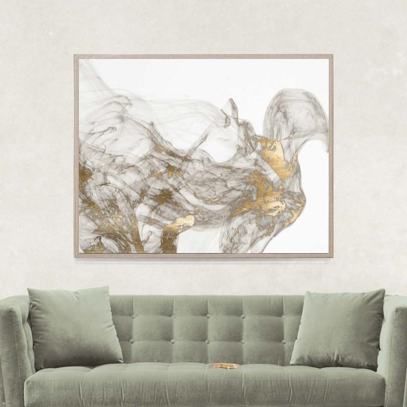 Prairie Wind, Gold Leaf, Unframed For Sale 1