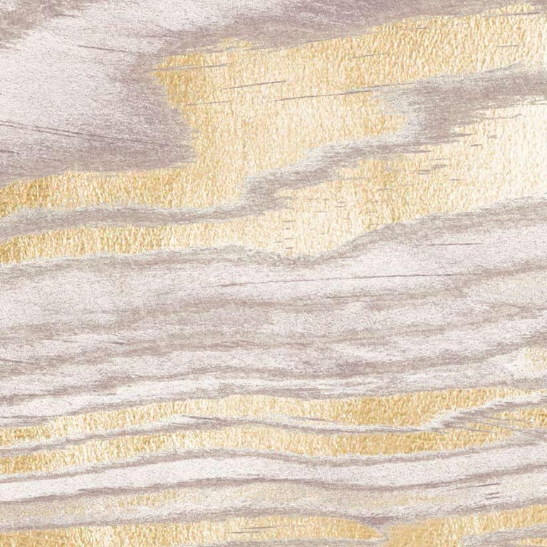 Unknown Gold Wood Grain 1, Gold Leaf, Unframed For Sale at 1stdibs