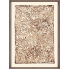 Amate Papers no. 4, handmade paper, framed