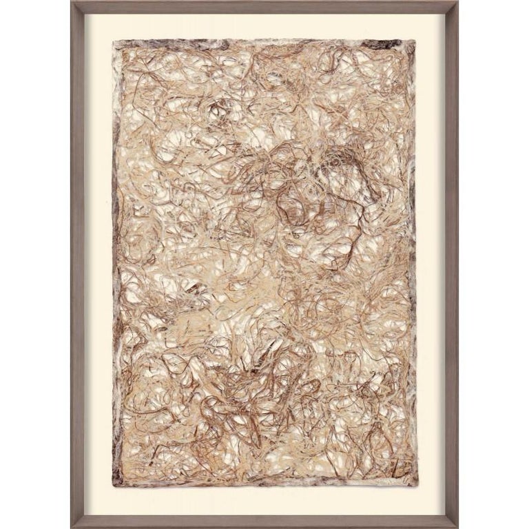Unknown Amate Papers no. 4, handmade paper, framed For Sale at