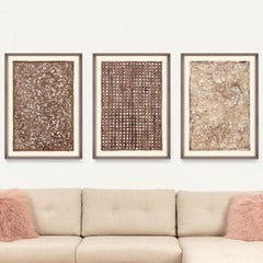 Amate Papers no. 5, handmade paper, framed
