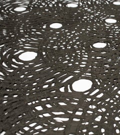 Abstract Papers, Large: Slate, handmade paper, acrylic box, framed