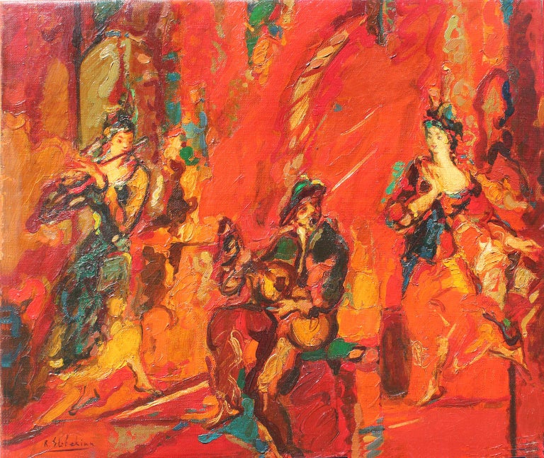 Robert Elibekian Concerts 25 5x19 5 In Original Oil On Canvas