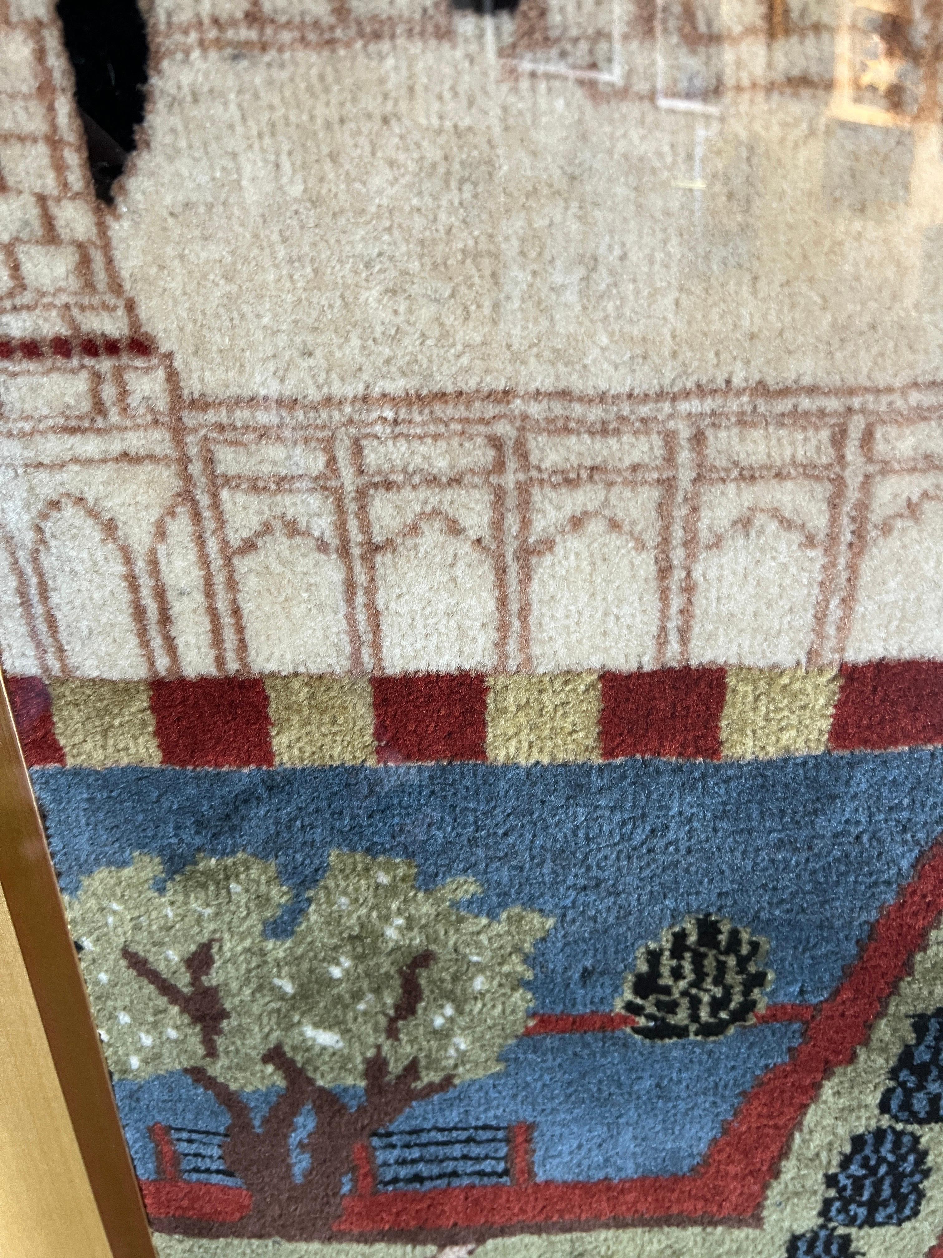 Taj Mahal, tapis fait à la main en vente 3