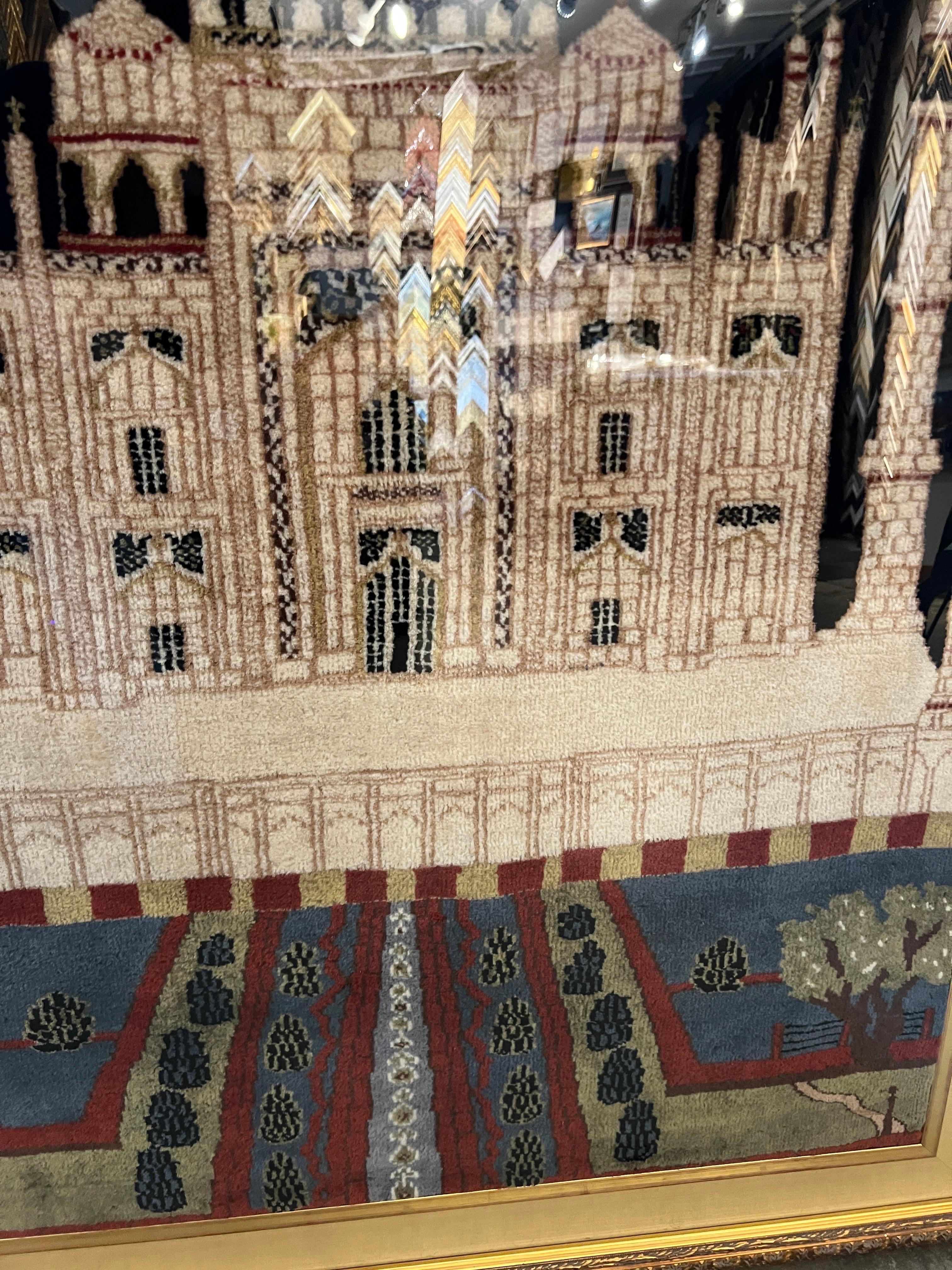 Taj Mahal, tapis fait à la main en vente 5