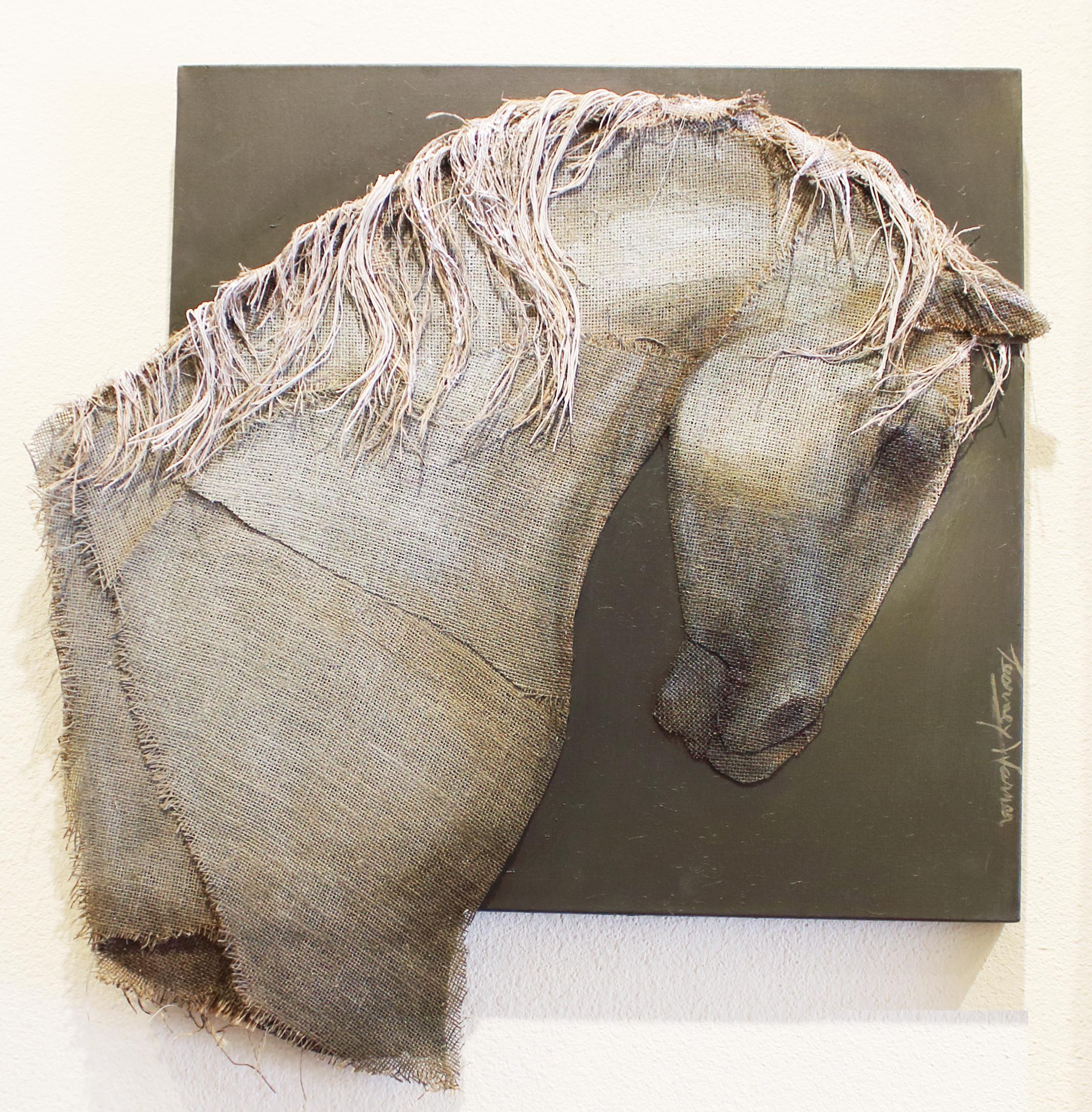 EQUUS, Horse - Abstract Painting by Loretta Tearney Warner