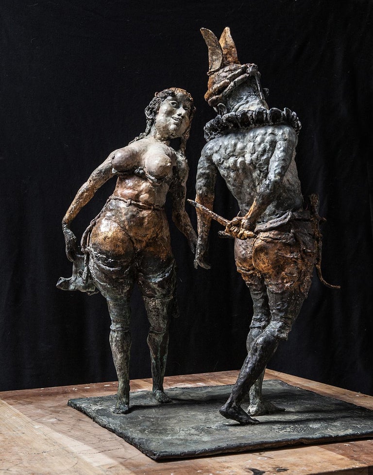 Emil Kazaz Dancers, bronz, Bronze Sculpture For Sale at 1stdibs