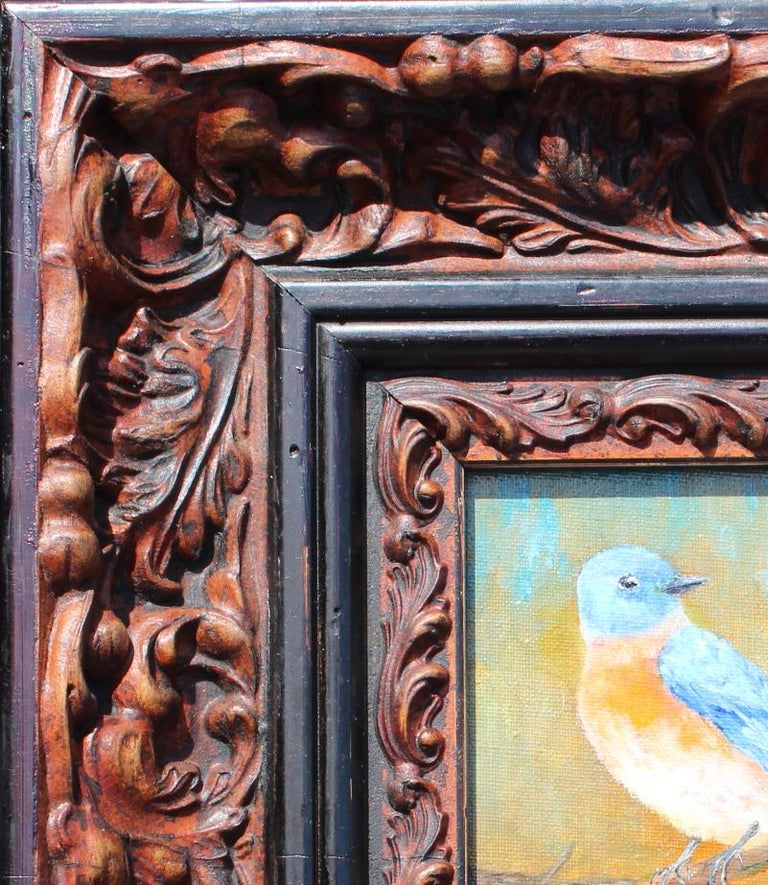  I am so cool by Helga Ohannesian, Blue bird. Oil on canvas. For Sale 2