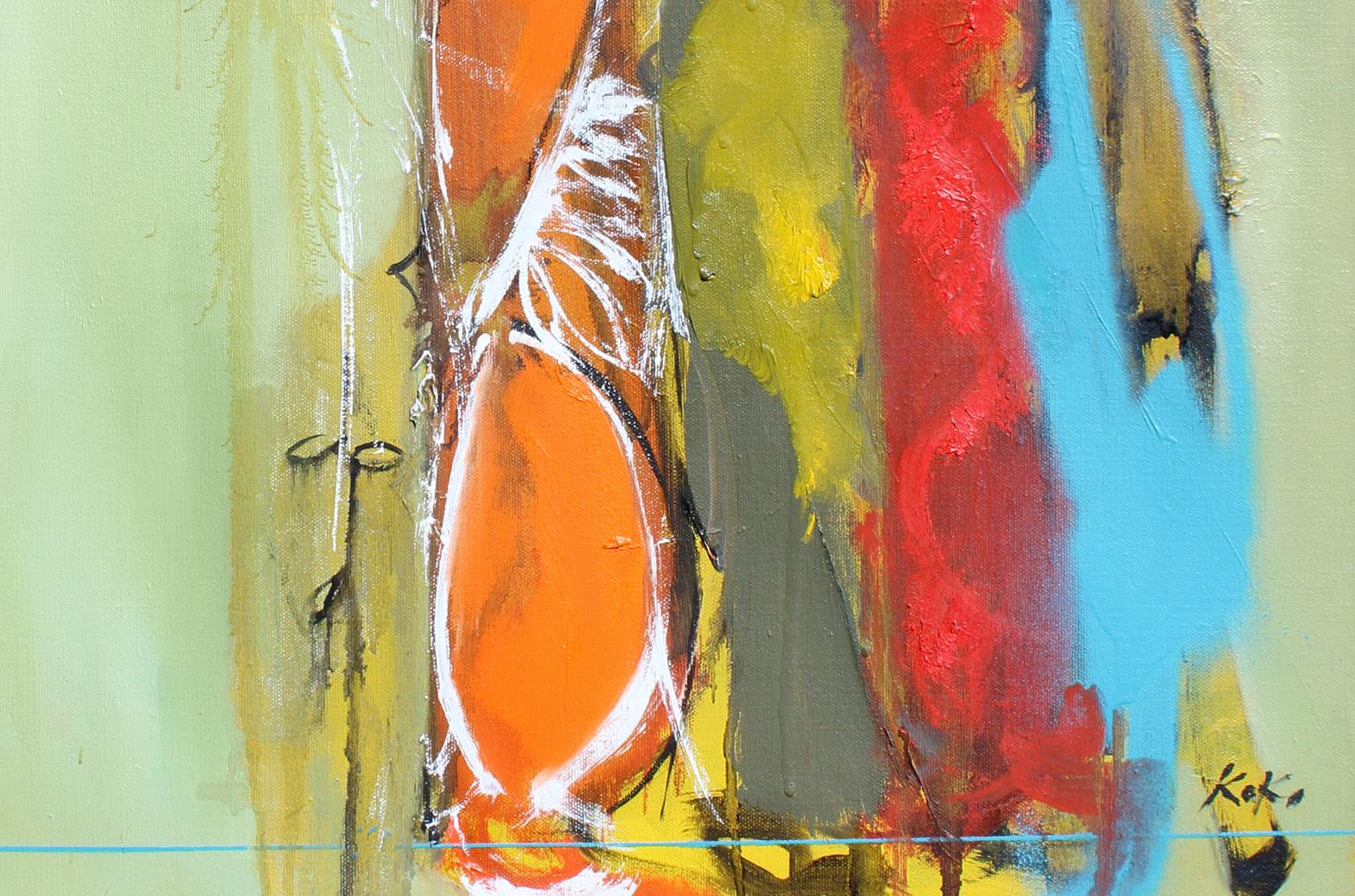 Identität, 20x24 Zoll, Öl auf Leinwand. Erwähnungen des Künstlers  Moderner moderner abstrakter expressionistischer Künstler. (Abstrakter Expressionismus), Painting, von KOKO HOVAGUIMIAN
