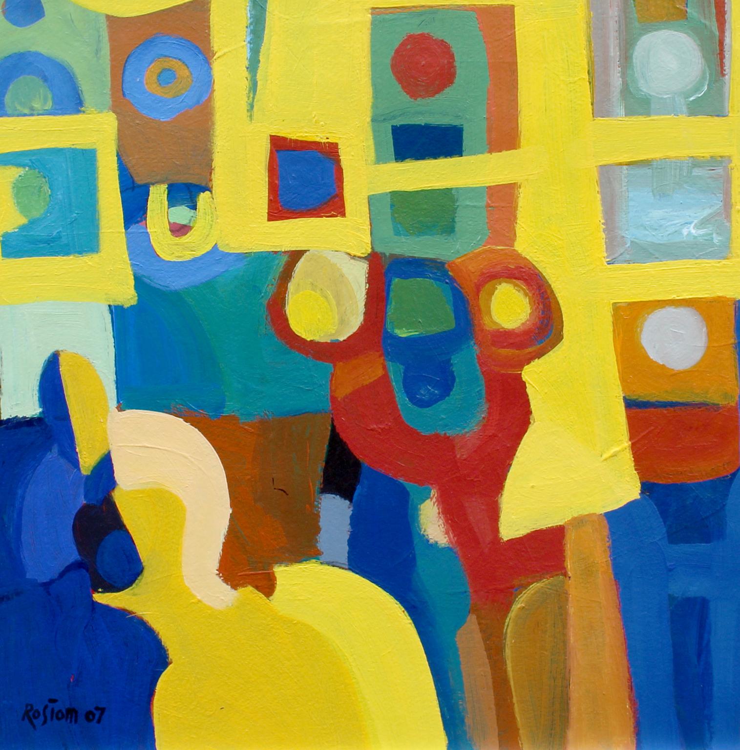Rostom, , Sin título; año 2007  Acrílico sobre tabla . de la serie Líneas de vida en venta 3