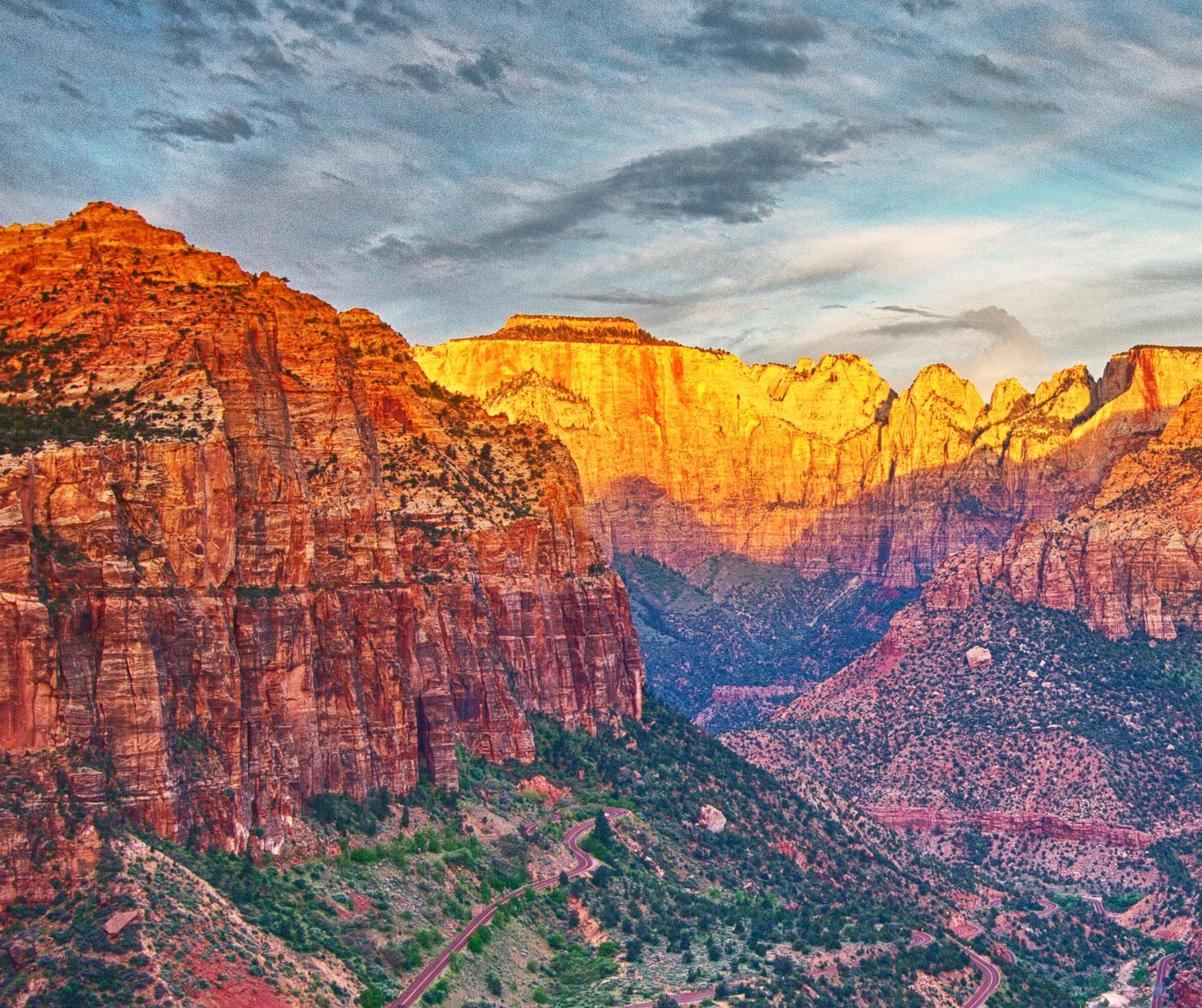 canyon overlook sunrise