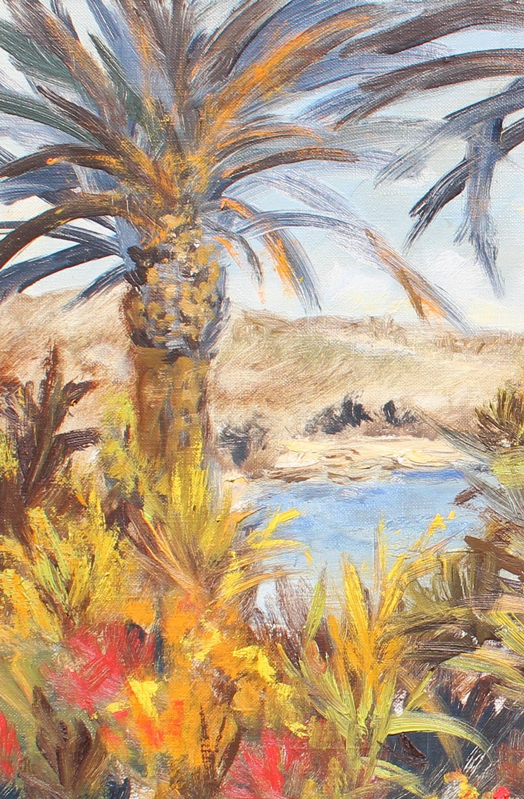 Palm Beach - Painting Impresionista de Félix Tisot