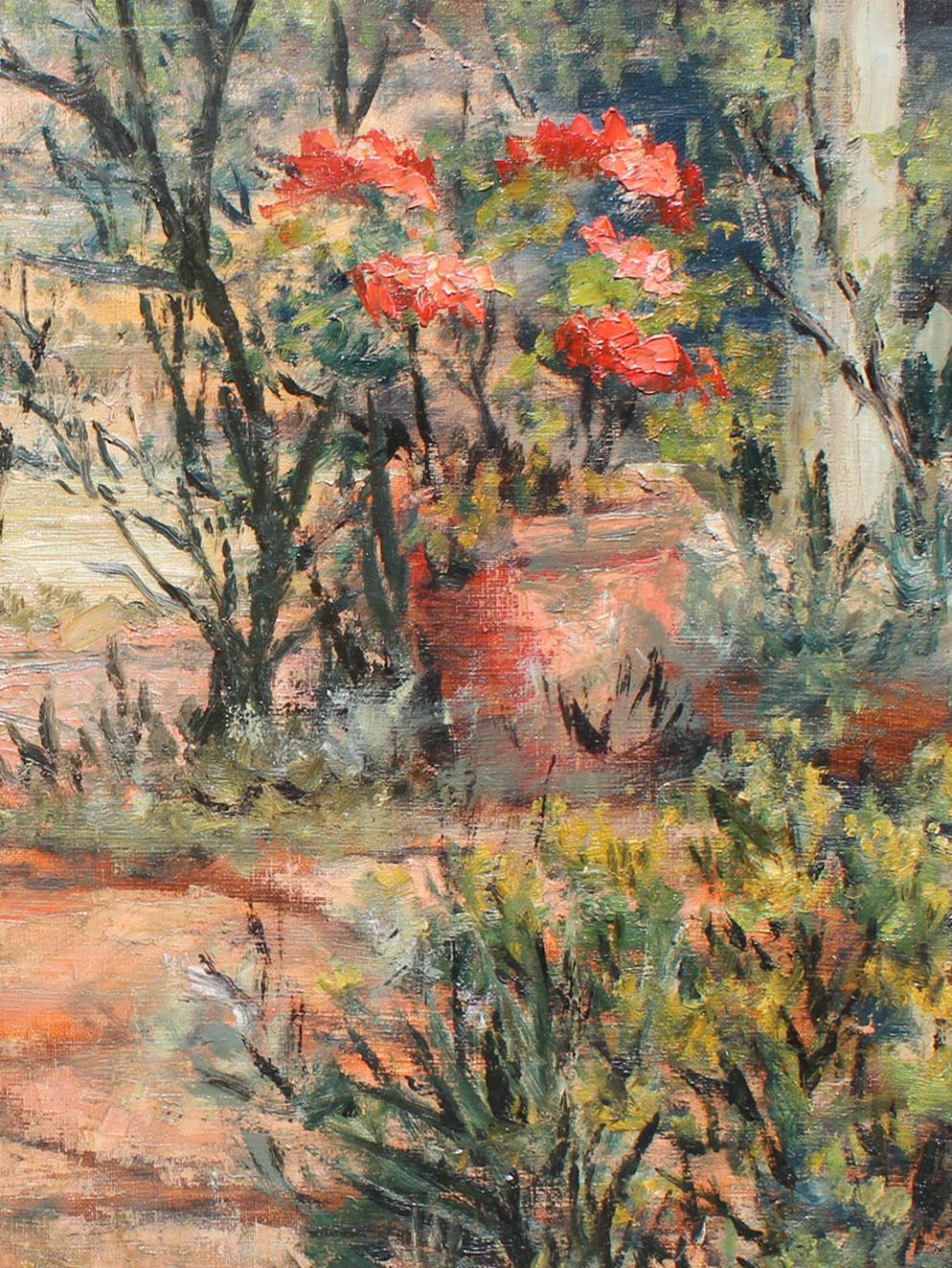 Botanical Garden - Impressionist Painting by Félix Tisot