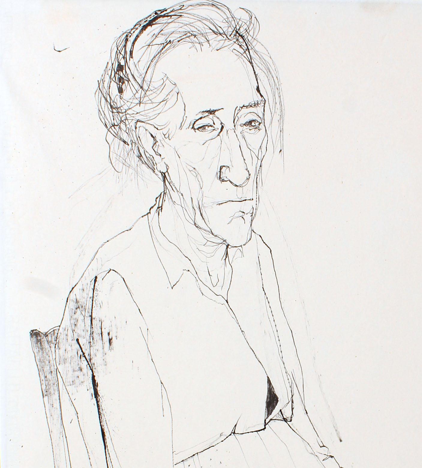 ink master old lady portrait
