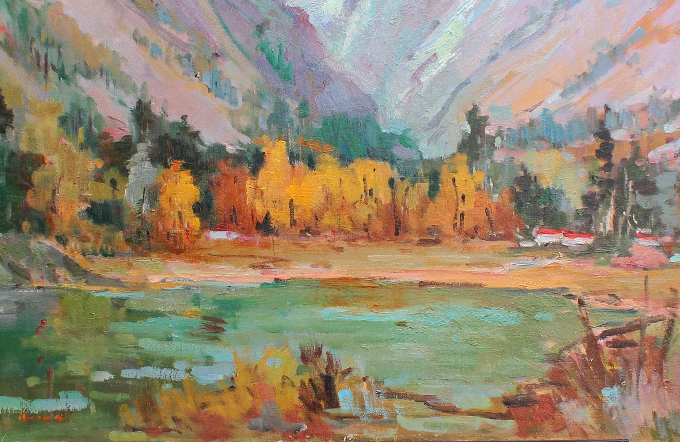 Los Osos, California - Impressionist Painting by Kanya Bugreyev