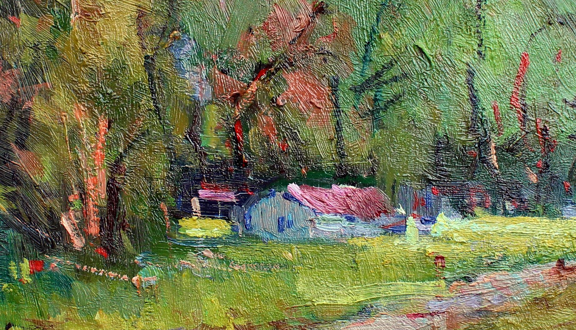 Jardin Descanso - Impressionnisme Painting par Kanya Bugreyev 