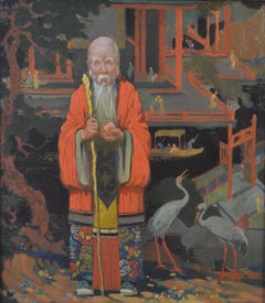 Percy Angelo Staynes - Chinese Mandarin - oil on board