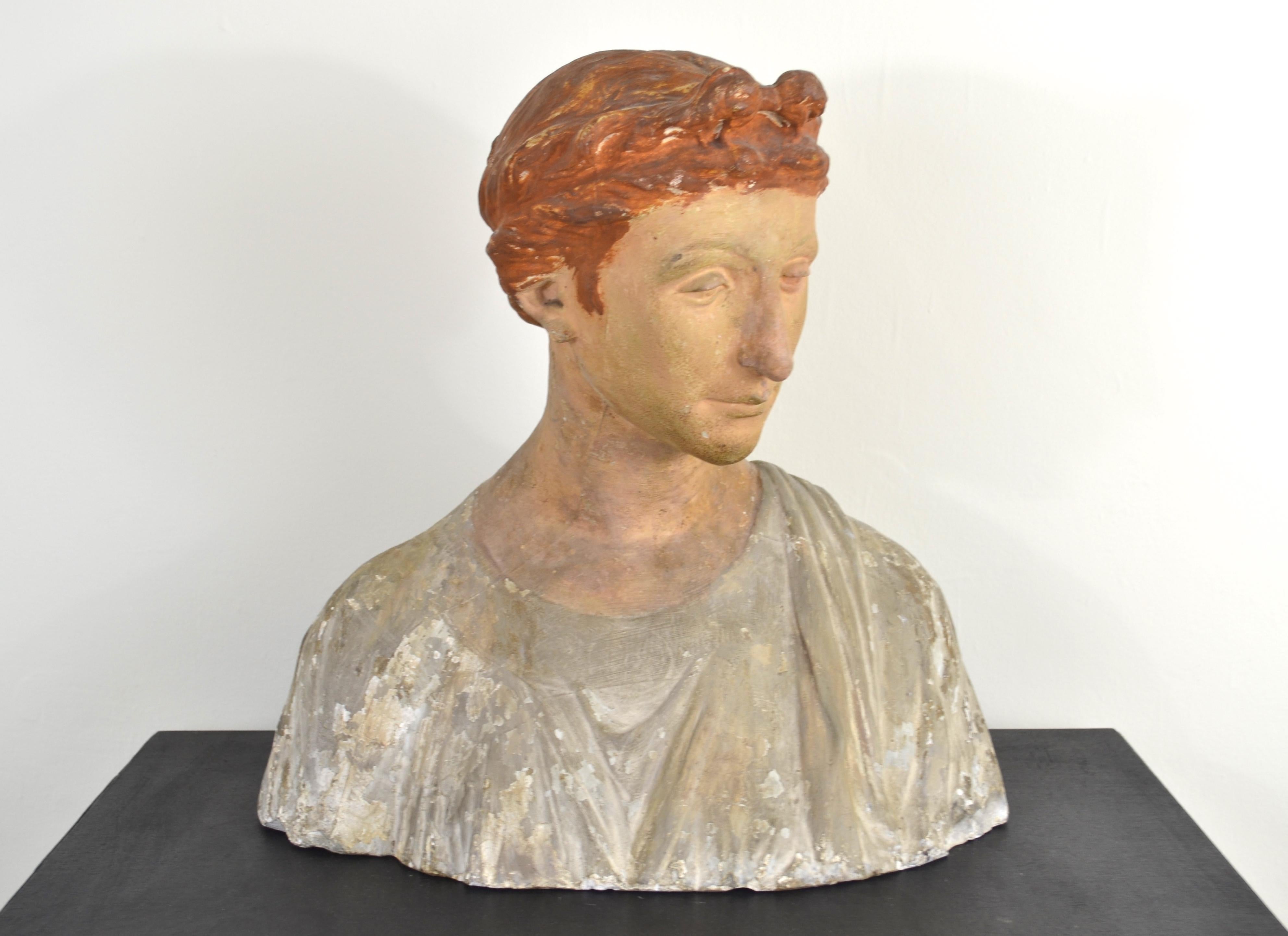 D Brucciani & Co Figurative Sculpture - St Cecilia
