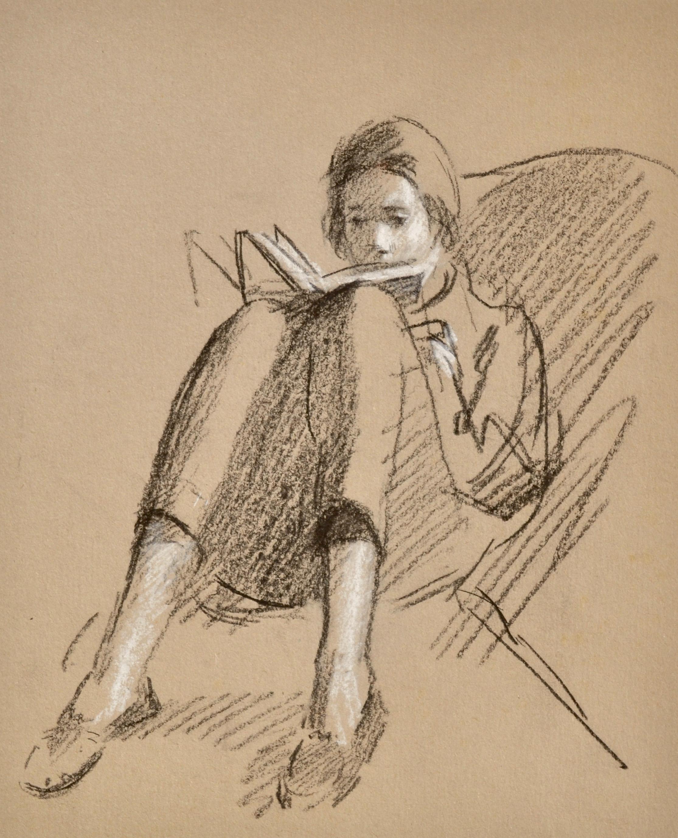 JOHN SERGEANT
(1937-2010)

Reading

Black and white chalk on buff paper, unframed

27.5 by 22.5 cm., 10 ¾ by 9 in.
(mount size 44.5 by 38 cm., 17 �½ by 15 in.)

Sergeant was born in London, the son of a civil servant.  His family soon moved to
