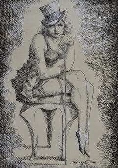 18. Jahrhundert und früher Figurative Zeichnungen und Aquarellgemälde